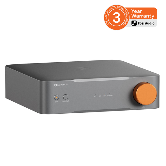 Fosi Audio S3 Balanced HiFi DAC Streamer with 3 year warranty badge