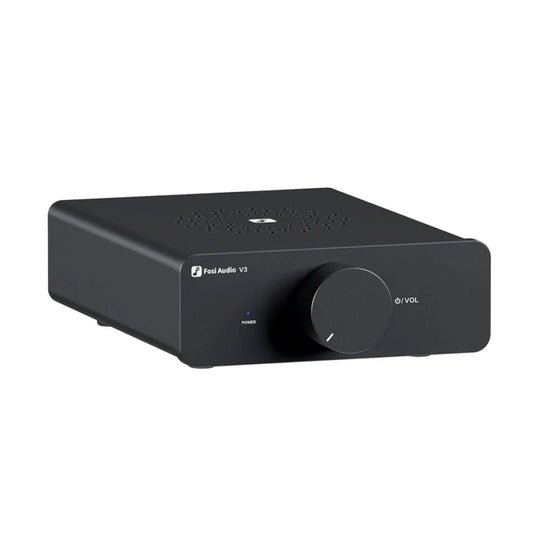 Fosi Audio V3 Stereo Amplifier on white background
