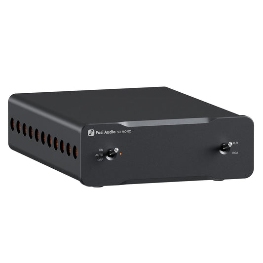 Fosi Audio V3 Mono Power Amplifier on white background