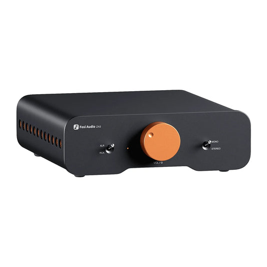 Fosi Audio ZA3 Balanced Stereo Amplifier on white background