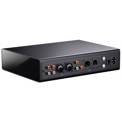 Back of Fosi Audio ZP3 Balanced Preamplifier on white background