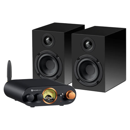Fosi Pro-Ject Bluetooth System with black speakers