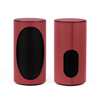Pair of Geneva Duo Speakers in red on white background