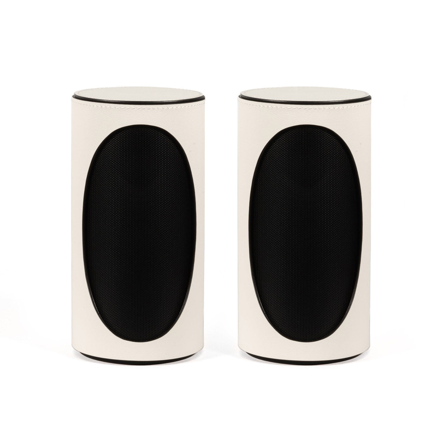 Pair of Geneva Duo Speakers in white on white background