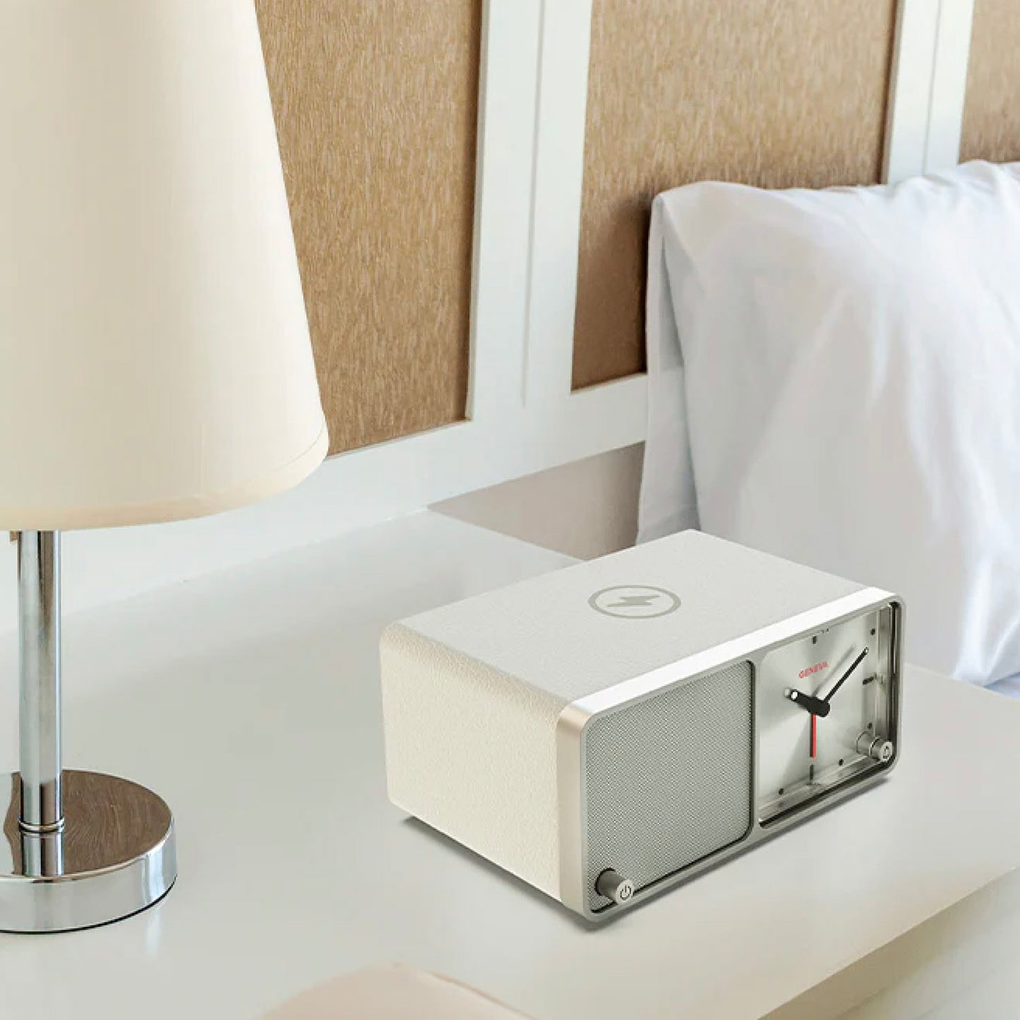 Geneva Time Analogue Alarm Clock & Bluetooth Speaker