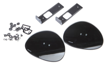 Organically Shaped Black Tempered-Glass Base