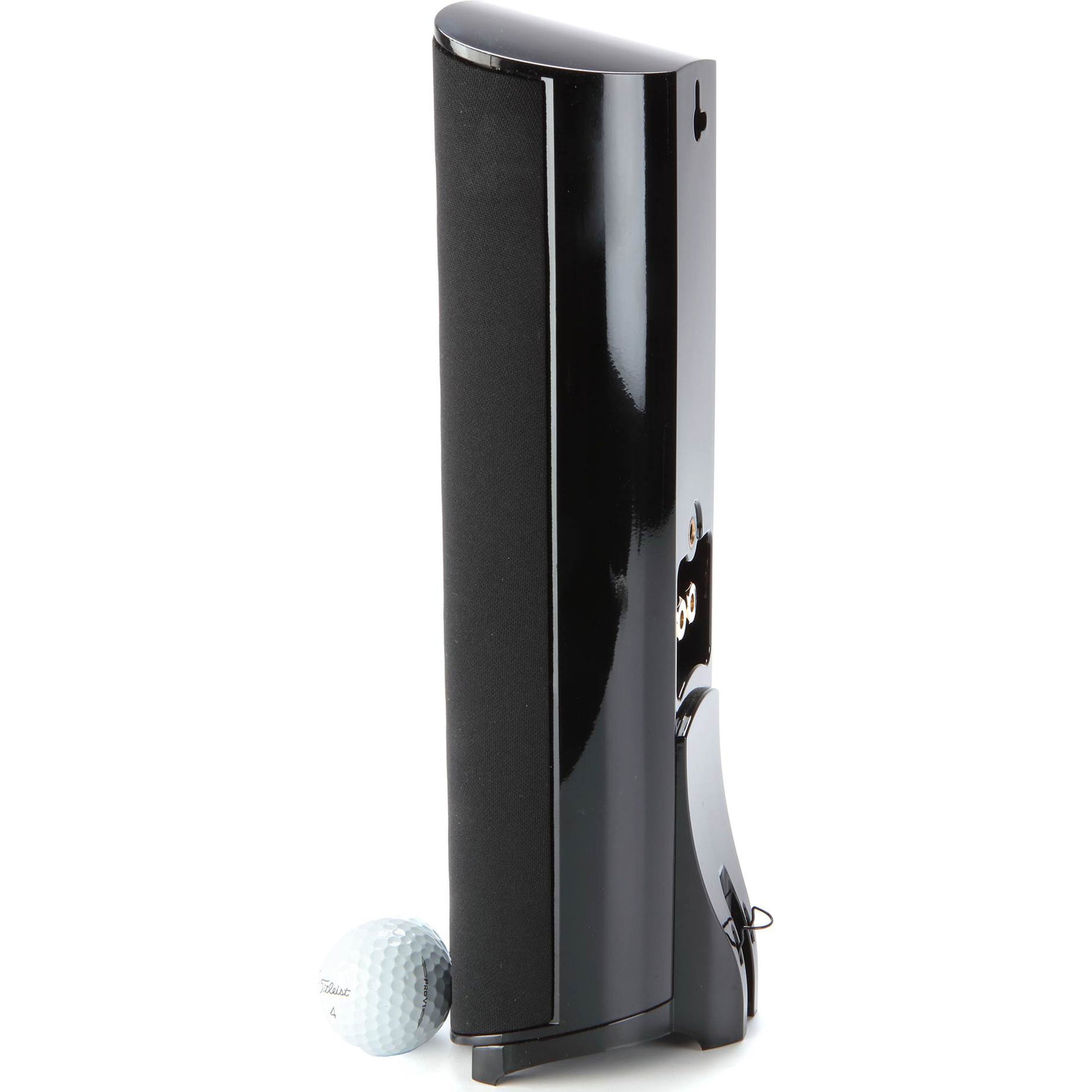 GoldenEar SuperSat 3 Speaker - Size shown against golf ball