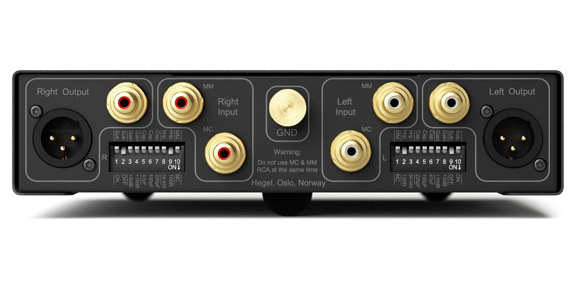 Hegel V10 Phono Preamplifier - XLR Balanced & RCA Unbalanced Outputs