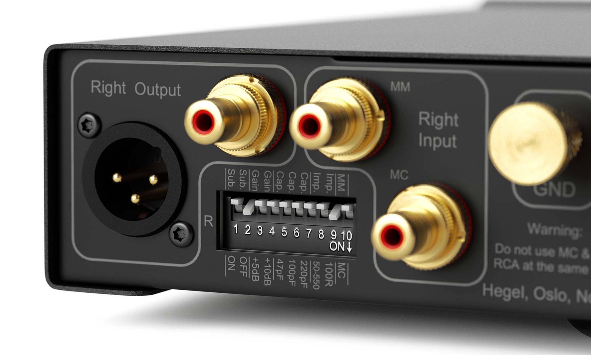 Hegel V10 Phono Preamplifier - RCA Unbalanced MM & MC Inputs