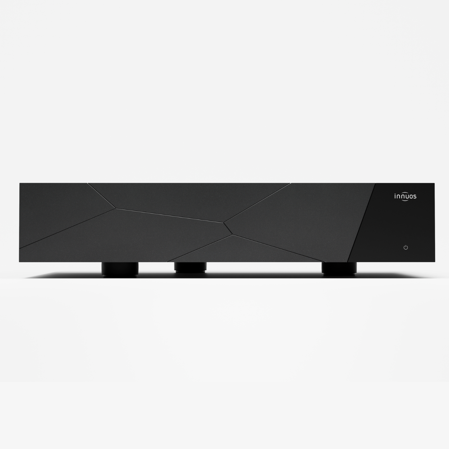 Front view of Innuos STREAM3 Music Streamer/Server in black