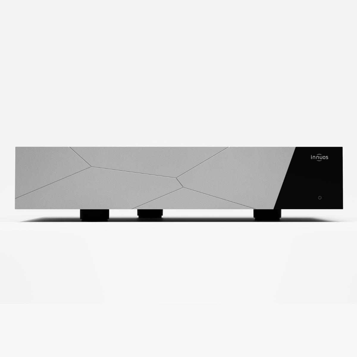 Front view of Innuos STREAM3 Music Streamer/Server in silver