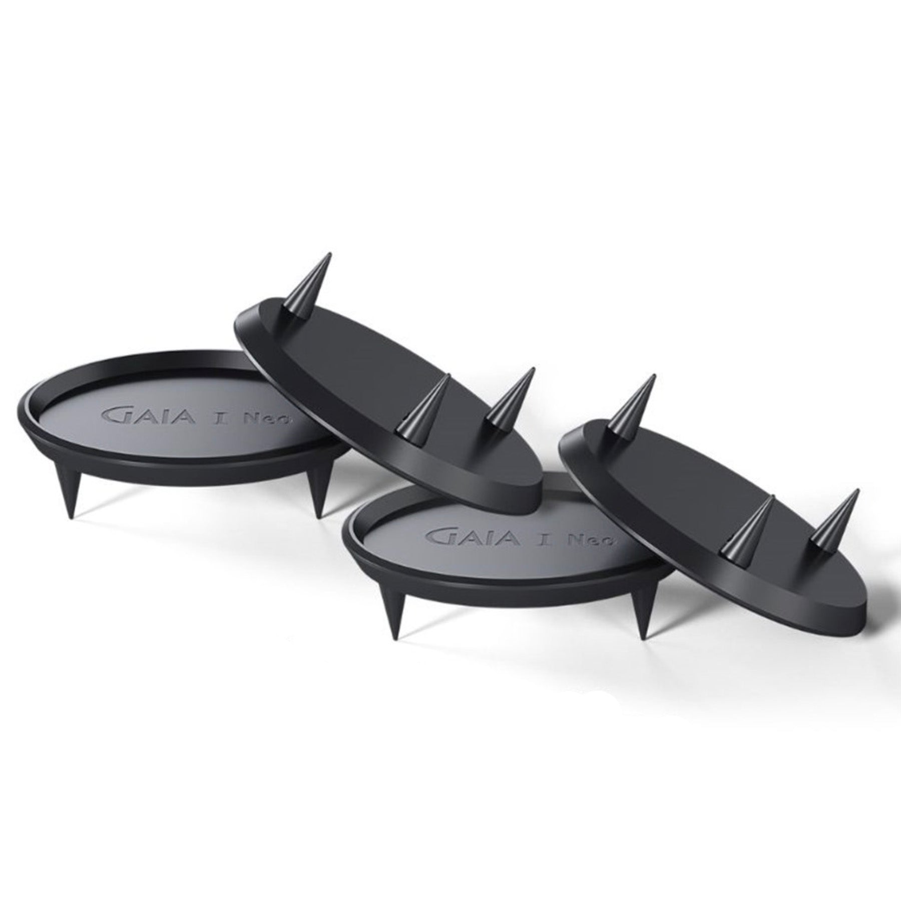 IsoAcoustics Gaia I Neo Carpet Disks on white background