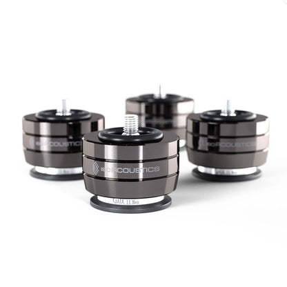  4 IsoAcoustics Gaia II Neo feet in Dark Chrome