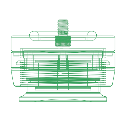 IsoAcoustics Gaia III Neo Speaker Isolation Feet - drawn in green