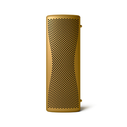 Front of Kef Muo Bluetooth Speaker in Amber Haze
