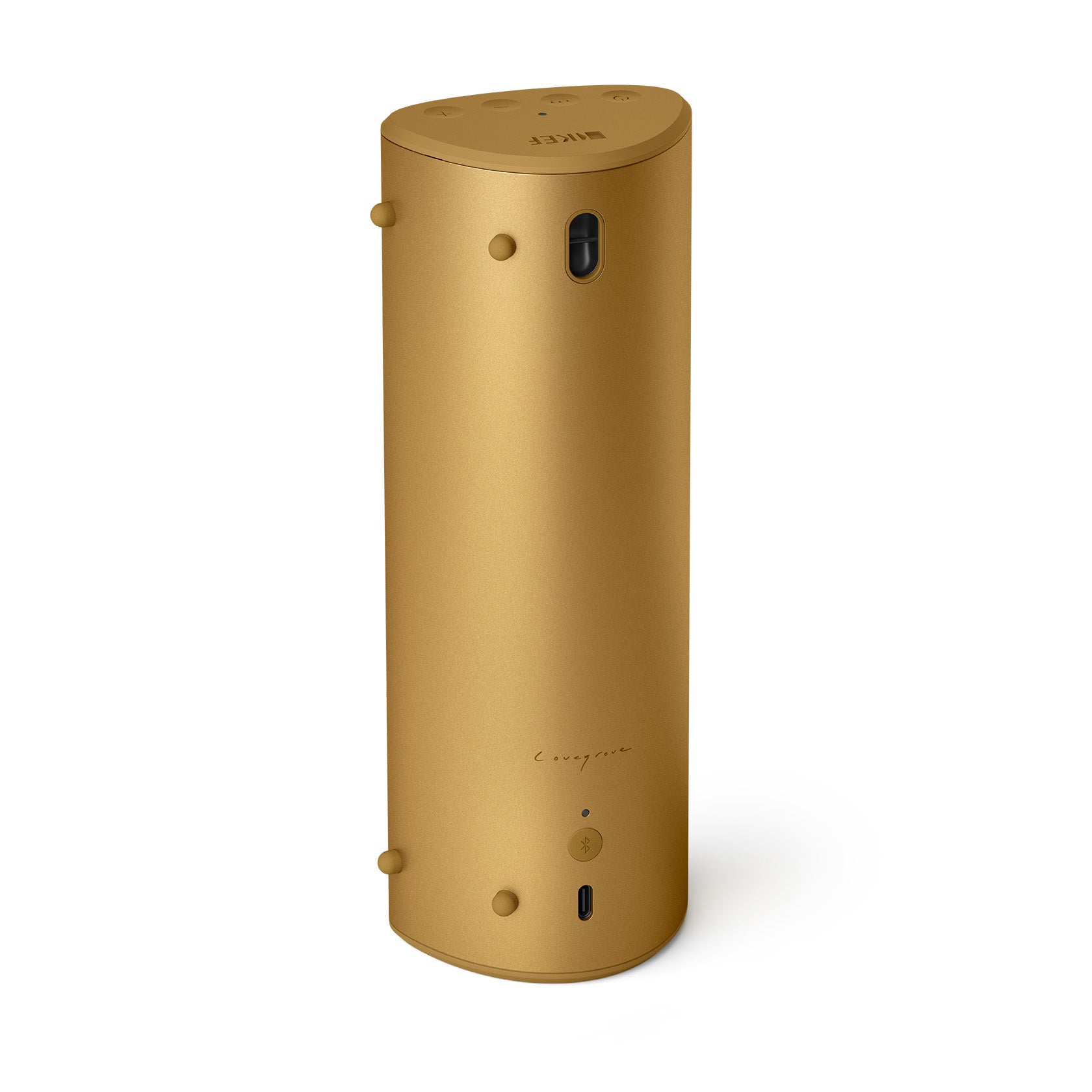 Back of Kef Muo Bluetooth Speaker in Amber Haze