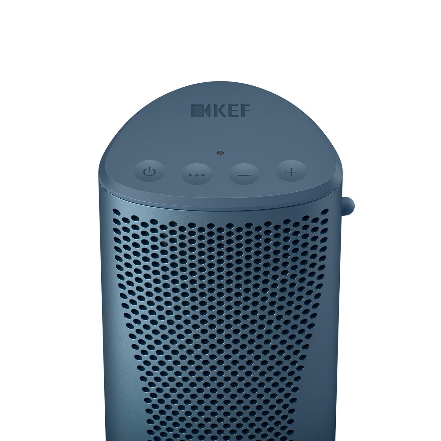 Top of Kef Muo Bluetooth Speaker in Aura Blue