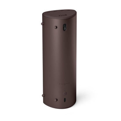 Back of Kef Muo Bluetooth Speaker in Cocoa Brown