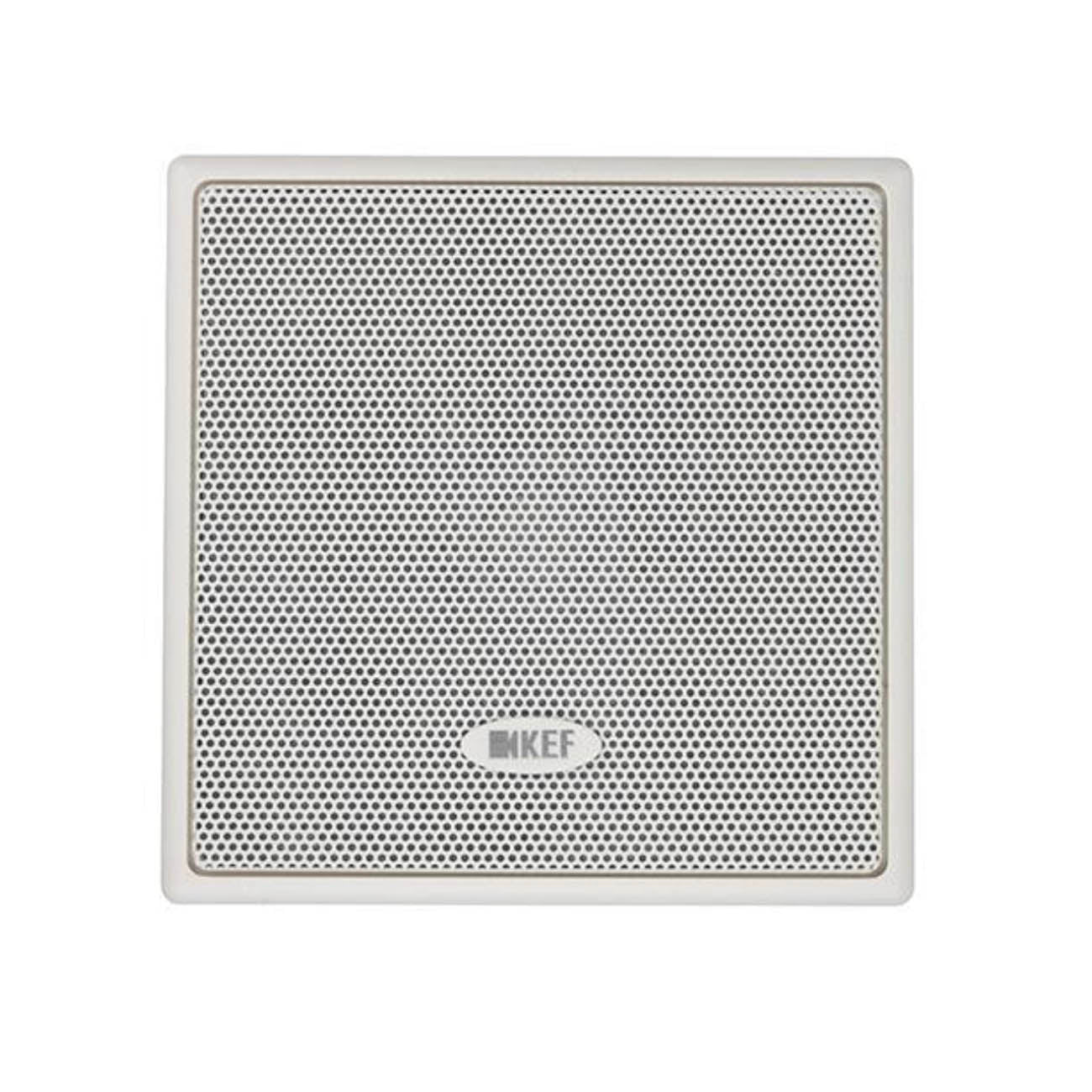 Front of KEF Ci100QS In-Wall Speaker with grille on