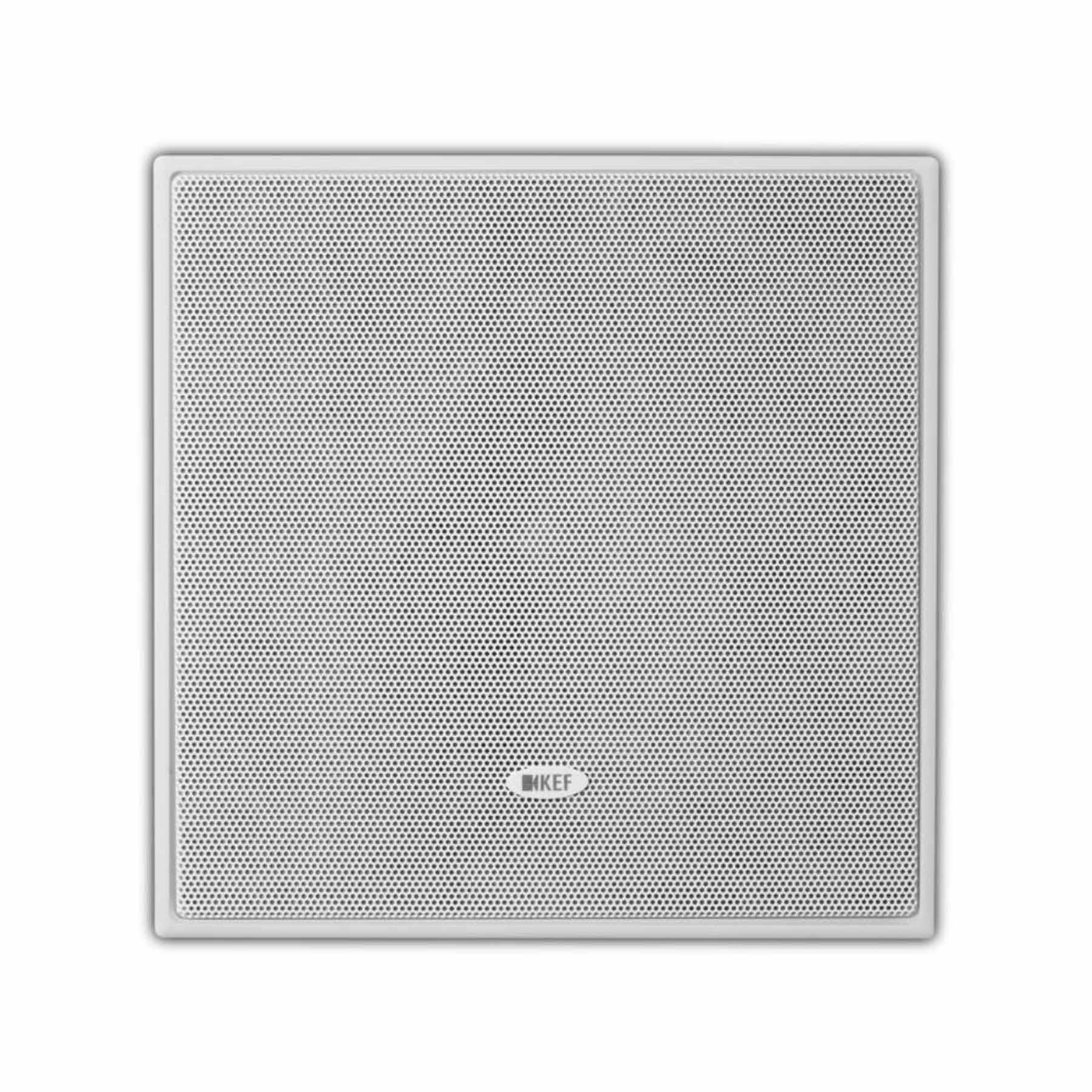 Front view of KEF Ci160.2CL In-Wall Speaker with grille on