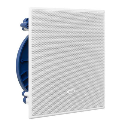 Angle view of KEF Ci160.2CS In-Wall Speaker with grille