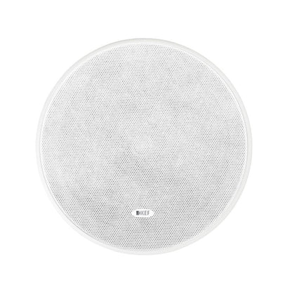 KEF Ci160ER In-Ceiling Speaker with white grille on