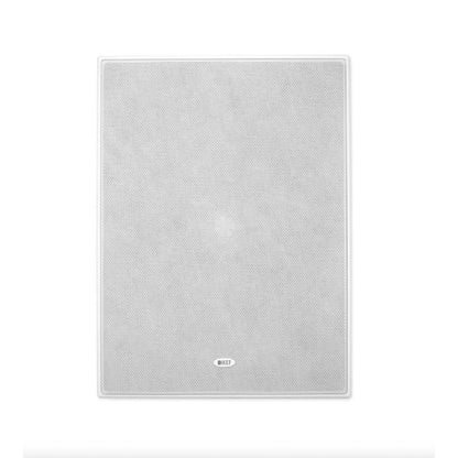 Front view of KEF Ci160QL In-Wall Speaker with grille on