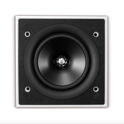 Front view of KEF Ci160QS In-Wall Speaker with no grille