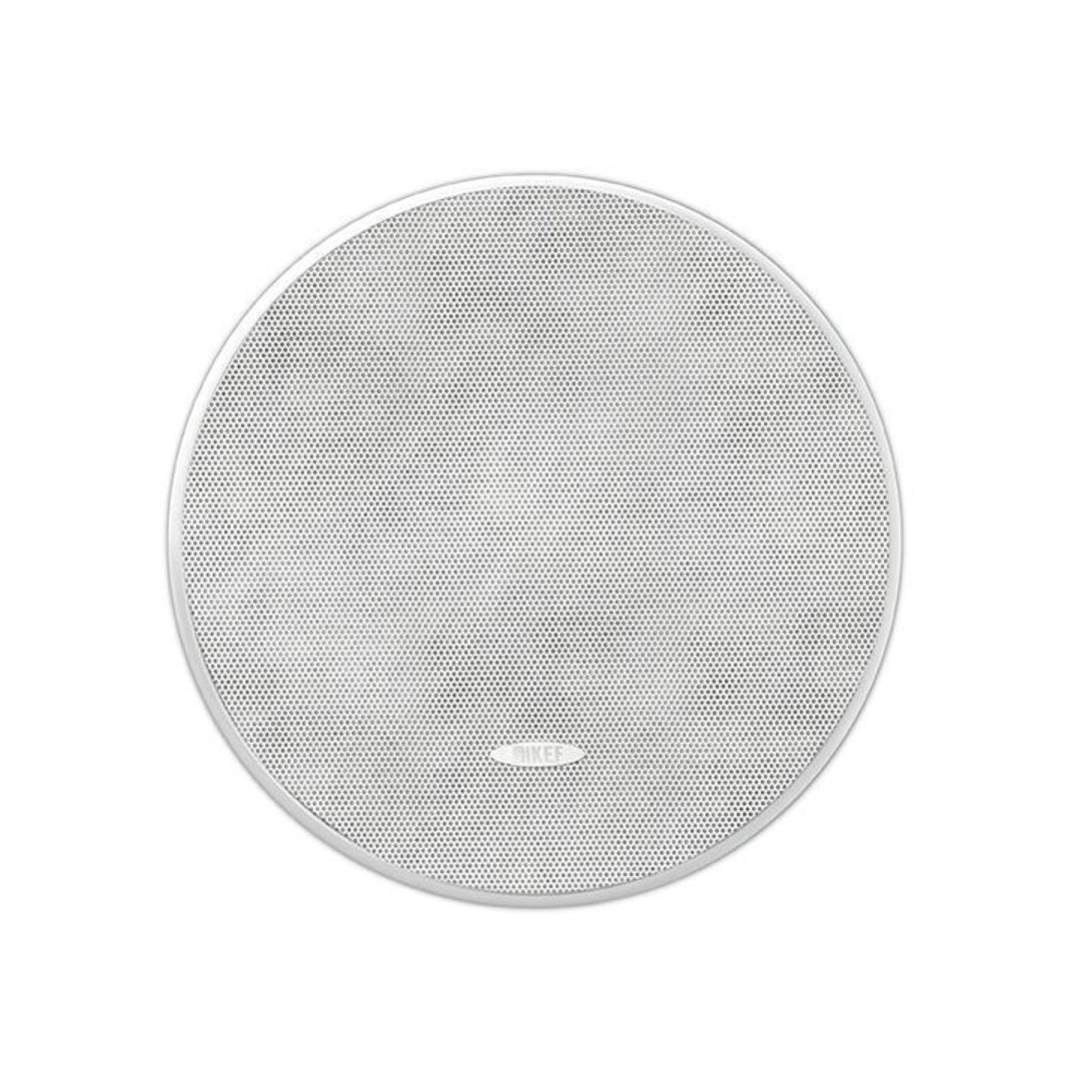 KEF Ci160RR-THX In-Ceiling Speaker with white grille on