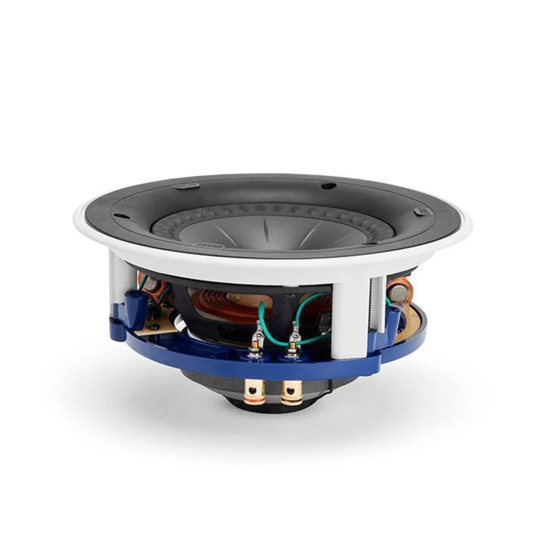 Side view of KEF Ci160RR-THX In-Ceiling Speaker no grille