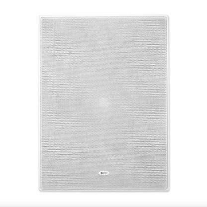 Front view of KEF Ci200QL In-Wall Speaker with grille on