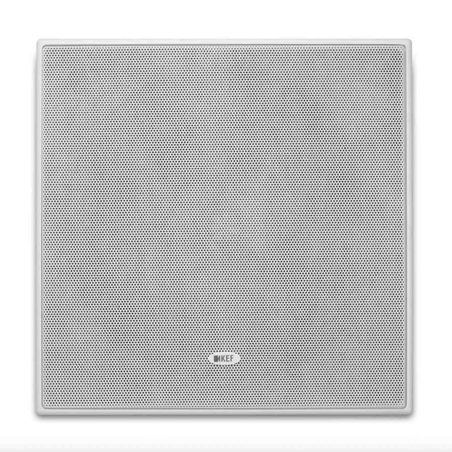 Front view of KEF Ci200QS In-Wall Speaker with no grille