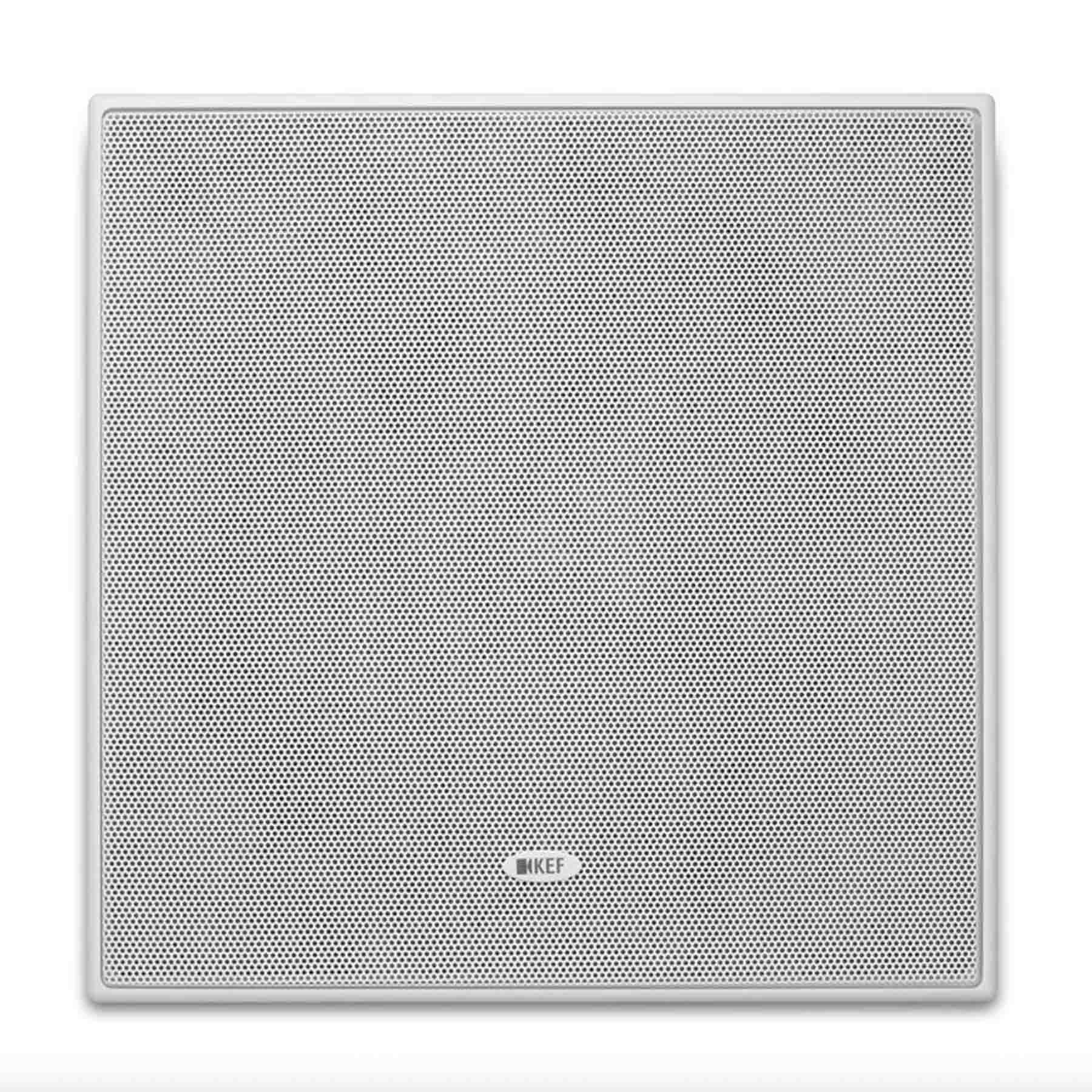 Front view of KEF Ci200QS In-Wall Speaker with no grille
