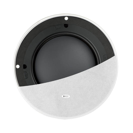 KEF Ci200TRb Custom Install Subwoofer showing half the grille