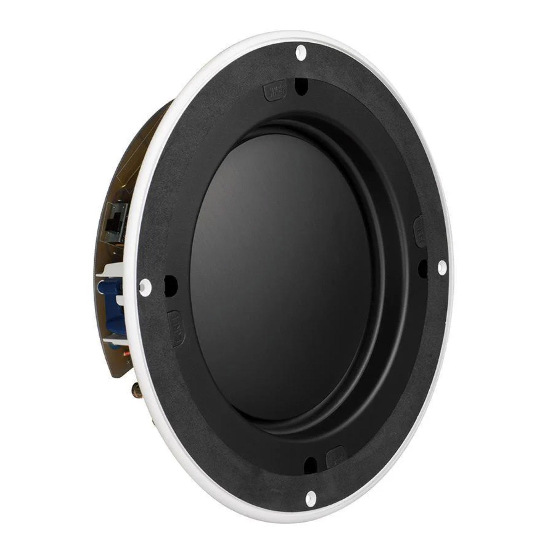 Angle of KEF Ci200TRb Custom Install Subwoofer no grille