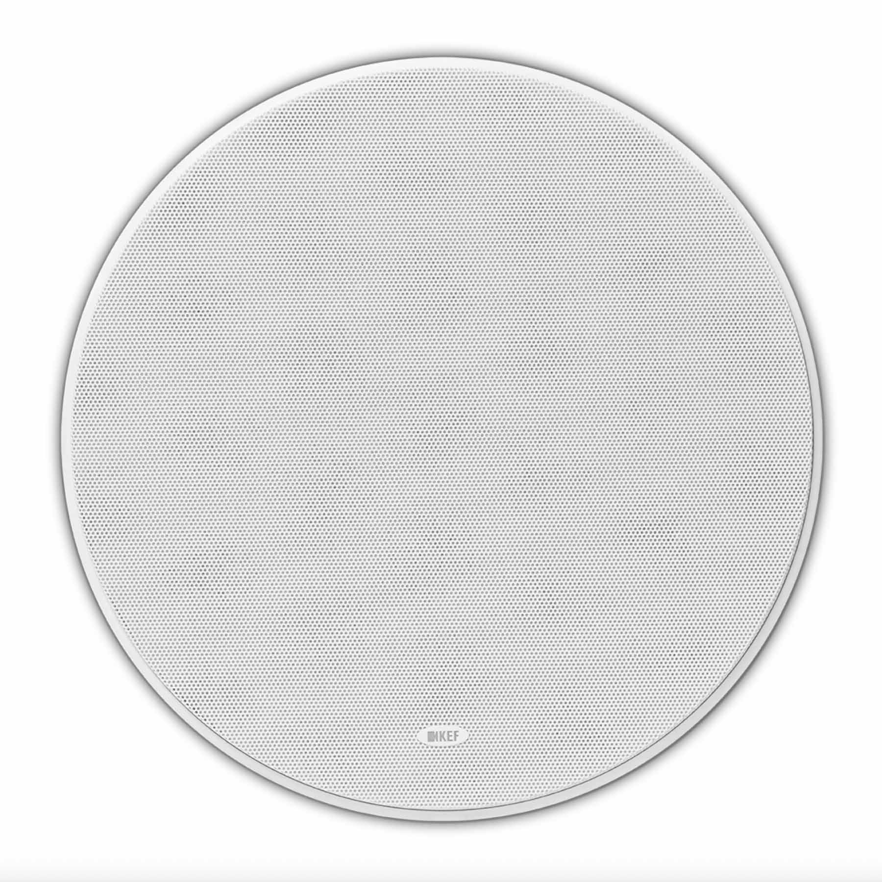 KEF Ci250RRM-THX In-Ceiling Speaker with white grille on
