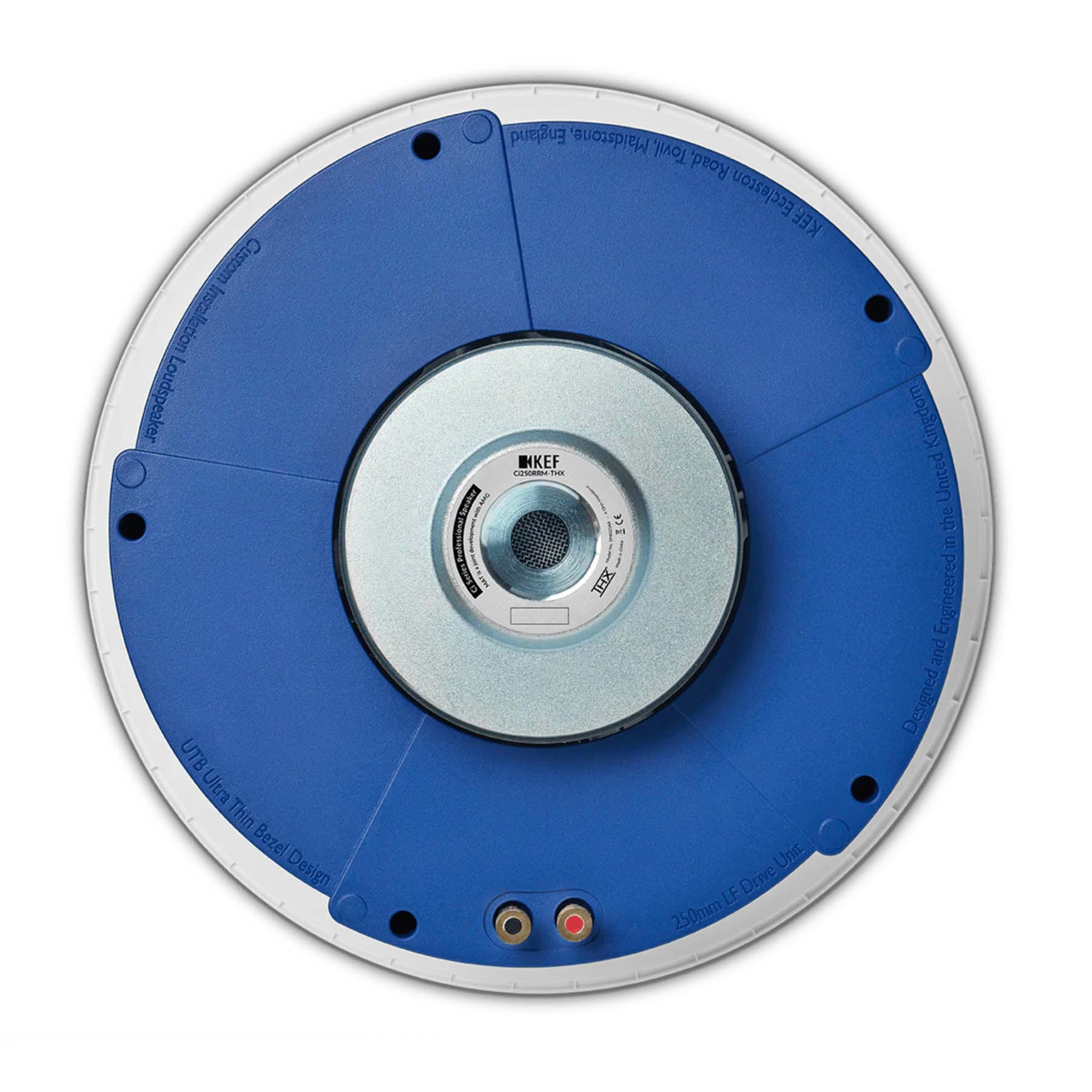 Back view of KEF Ci250RRM-THX In-Ceiling Speaker on white background