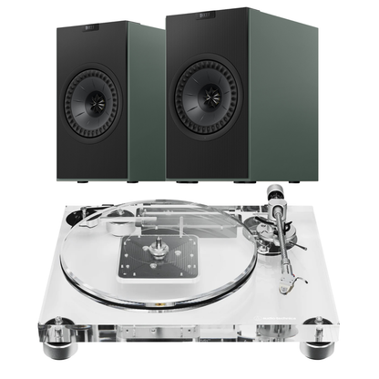 KEF Coda W AT-LPA2 Turntable System in green