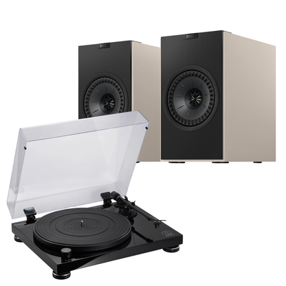 KEF Coda W AT-LPW50PB Turntable System
