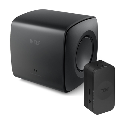 KEF KC62 Subwoofer + KW2 RX Receiver in black