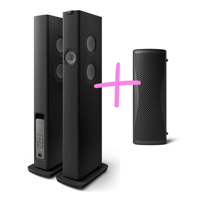 KEF LS60 Wireless Floorstanding Speakers + Muo