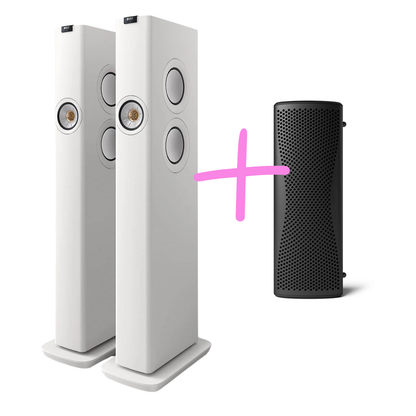 KEF LS60 Wireless Floorstanding Speakers + Muo