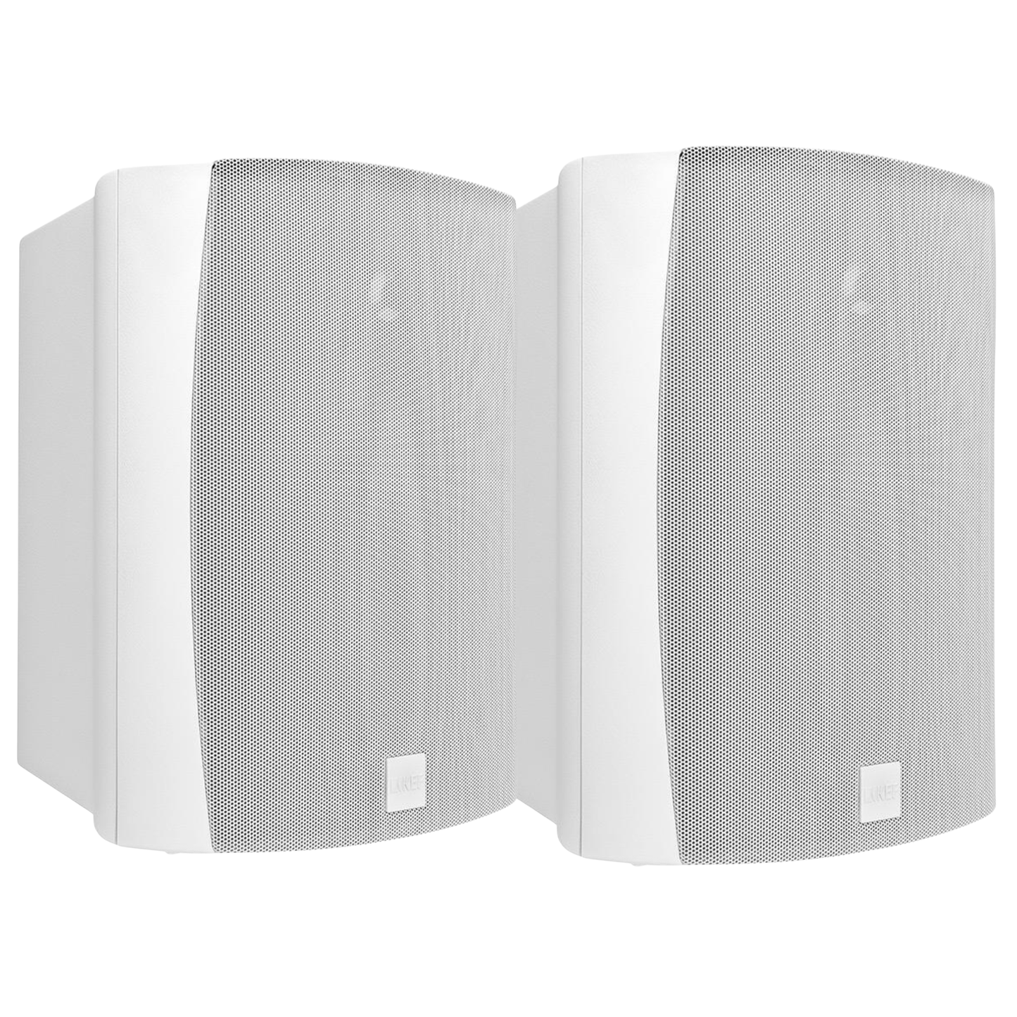 KEF Ventura 6 Outdoor Speakers in white on white background