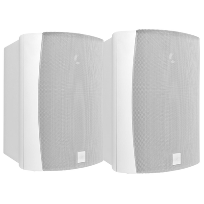 KEF Ventura 6 Outdoor Speakers in white on white background