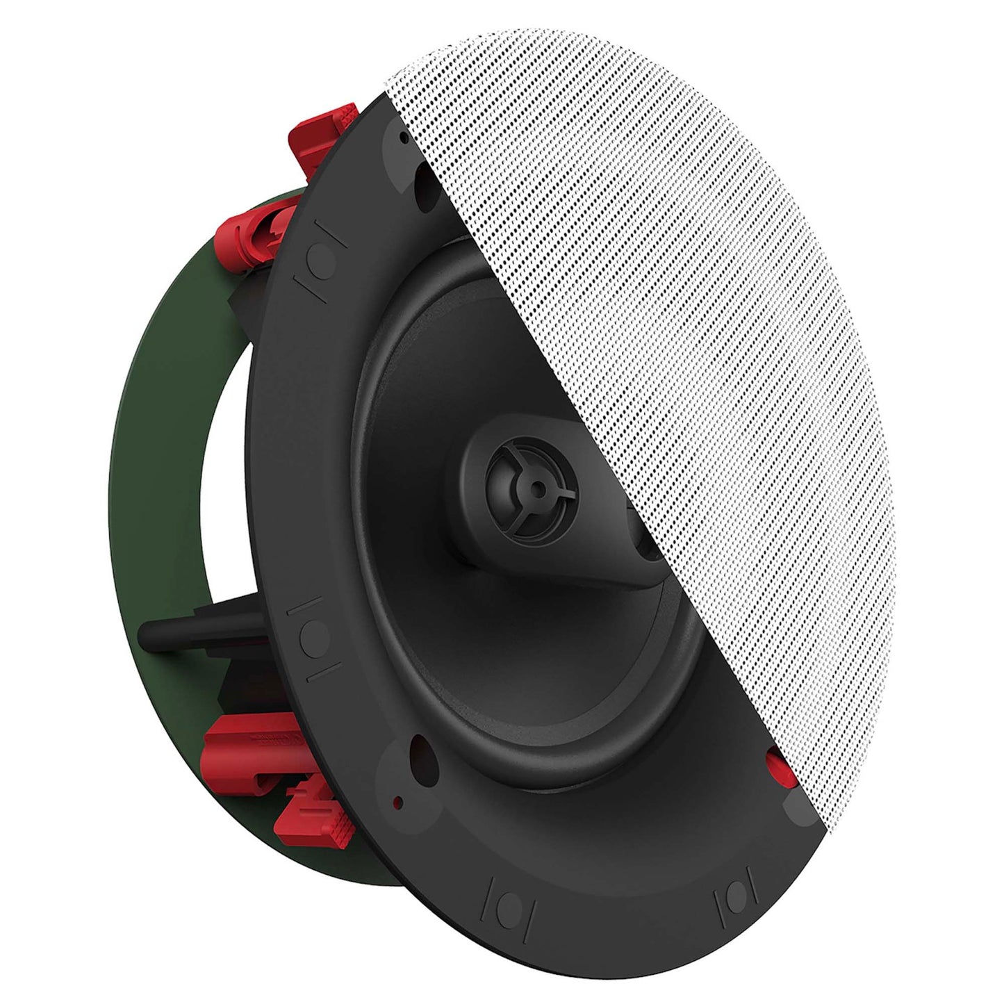 Klipsch DS-160CSM In-Ceiling Speaker showing half a grille