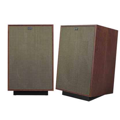 Klipsch Heretage Heresy in American Auburn - shown with grilles