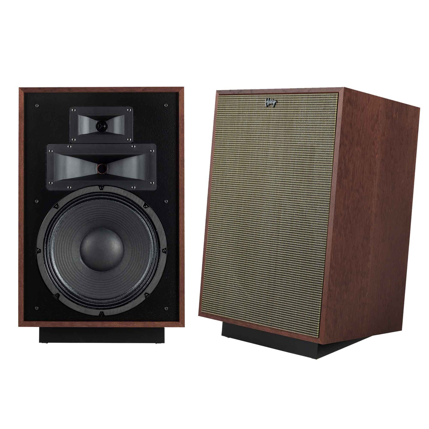 Klipsch Heretage Heresy in American Auburn - 1 with grille 1 without