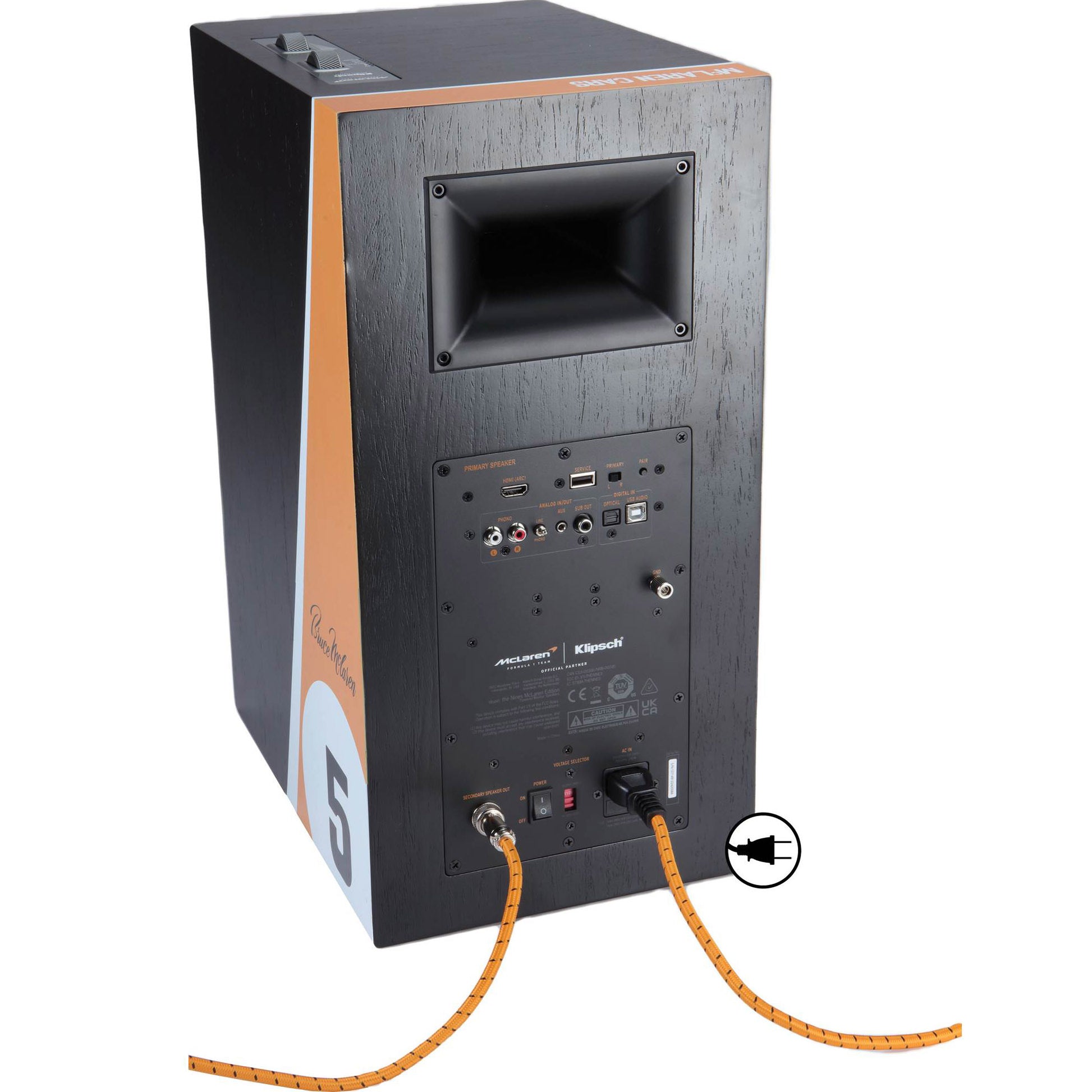 Klipsch The Nines Powered Bookshelf Speakers McLaren Special Edition