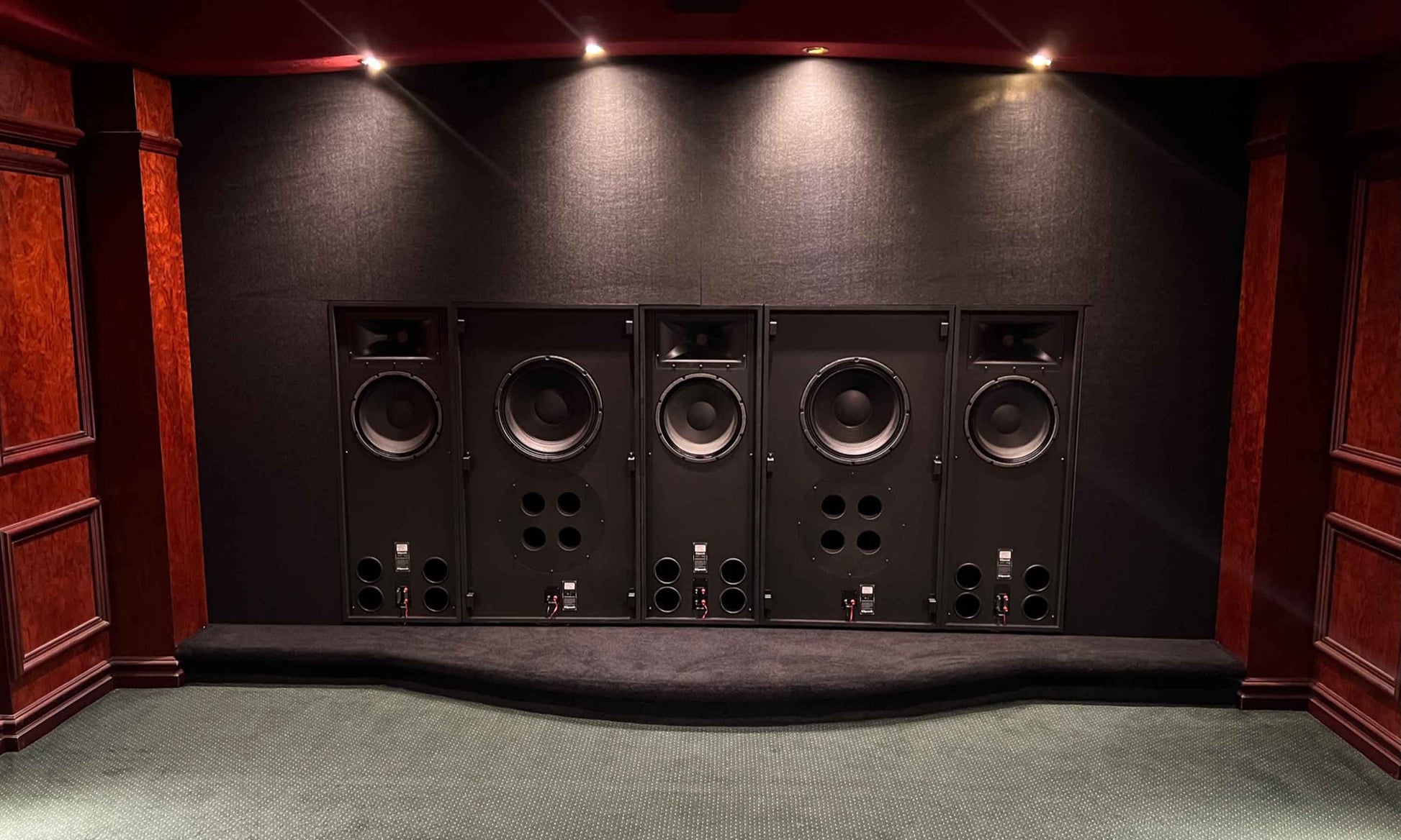 Klipsch RCC-122-BTS Behind-The-Screen Speaker System - Installed in Cinema One at Audio Trends.