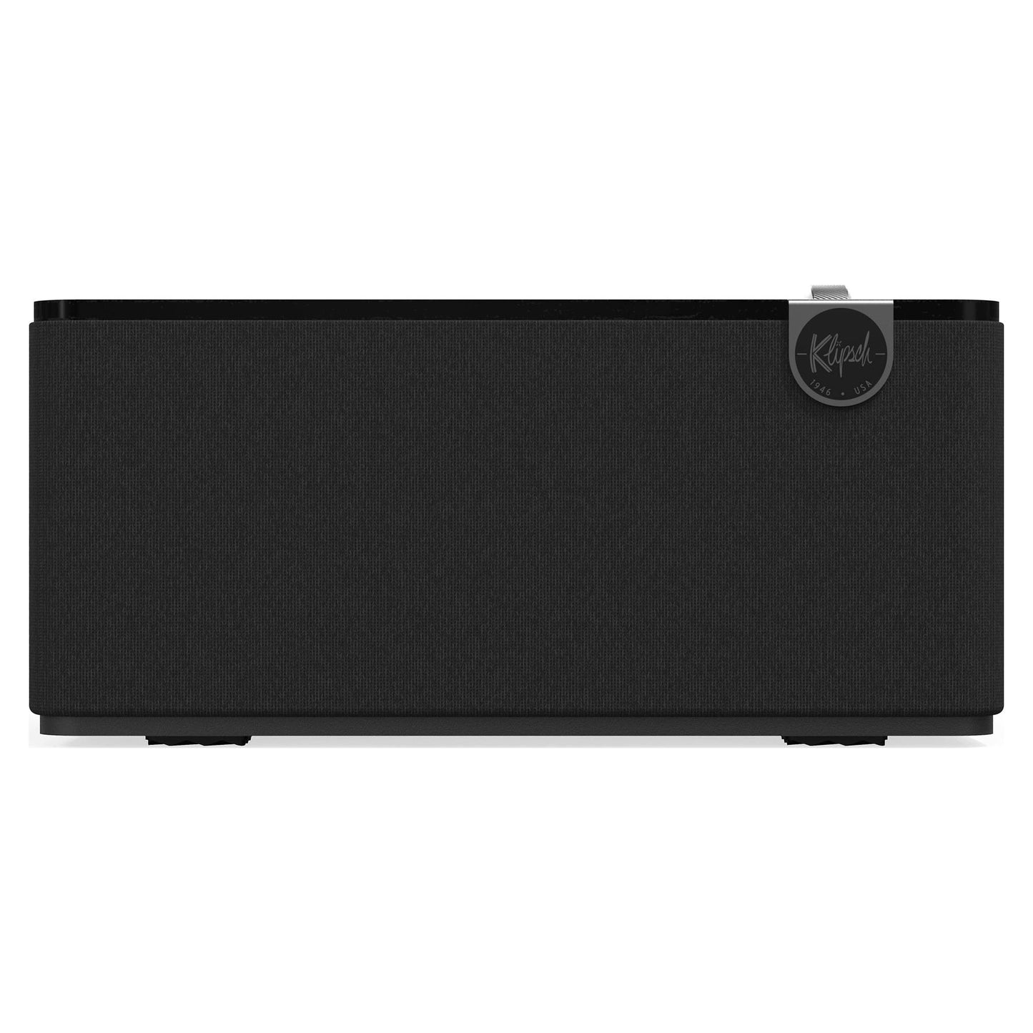 Front view of Klipsch The One Plus Bluetooth Speaker in black